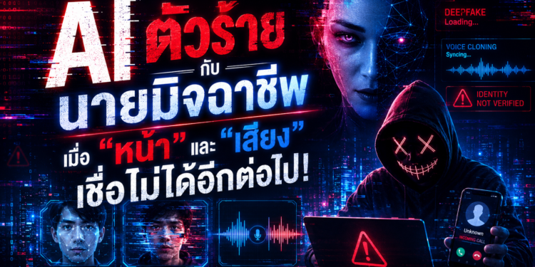 AI ตัวร้ายกับนายมิจฉาชีพ: เมื่อ “หน้า” และ “เสียง” เชื่อไม่ได้อีกต่อไป!
