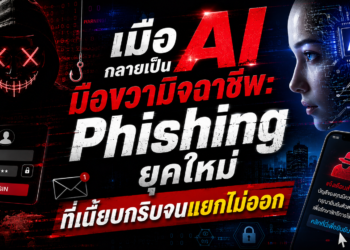 เมื่อ AI กลายเป็นมือขวามิจฉาชีพ: Phishing ยุคใหม่ที่เนี้ยบกริบจนแยกไม่ออก