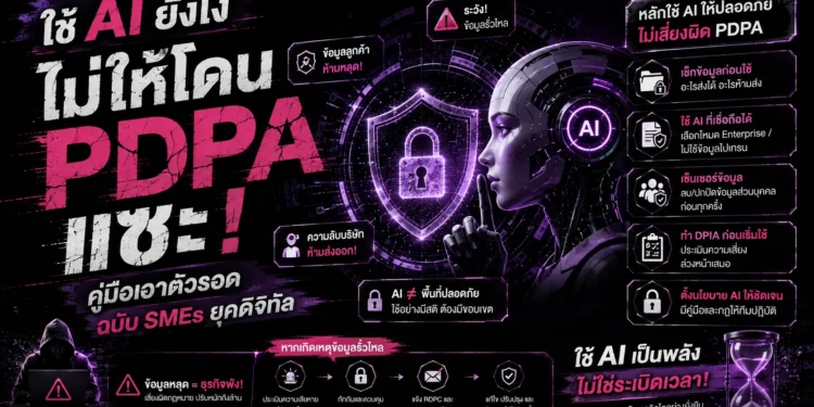 Subject: ใช้ AI ยังไงไม่ให้โดน PDPA แซะ: คู่มือเอาตัวรอดฉบับ SMEs ยุคดิจิทัล