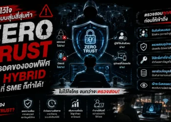 Subject:  เลิกไว้ใจแบบสุ่มสี่สุ่มห้า: Zero Trust ทางรอดของออฟฟิศยุค Hybrid ที่ SME ก็ทำได้