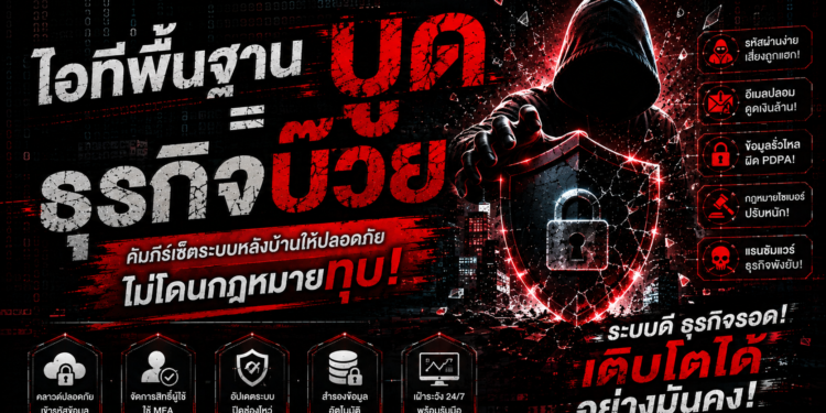 ไอทีพื้นฐานบูด=ธุรกิจบ๊วย: คัมภีร์เซ็ตระบบหลังบ้านให้ปลอดภัย ไม่โดนกฎหมายทุบ